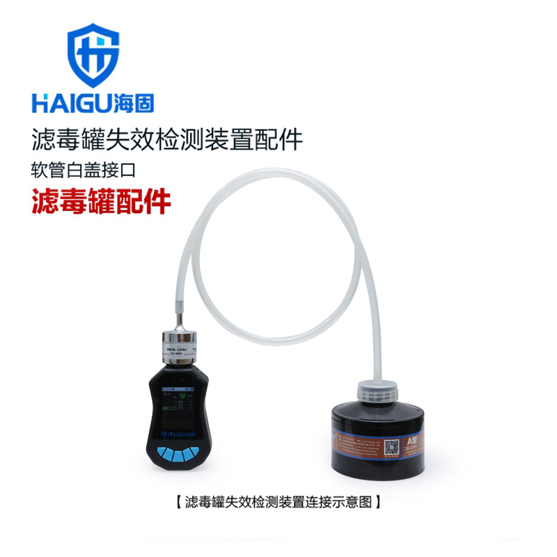 濾毒罐失效檢測裝置配件-軟管白蓋接口