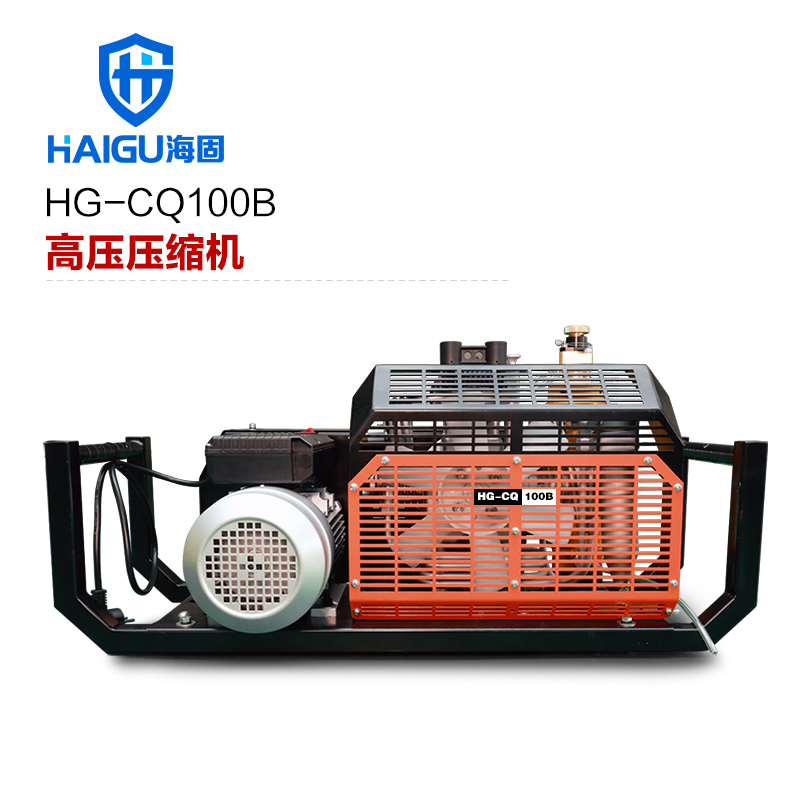 新款海固HG-CQ100B高壓呼吸空氣壓縮機(jī) 正壓式空氣呼吸器充氣泵